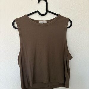rag & bone Brown Sleeveless Top